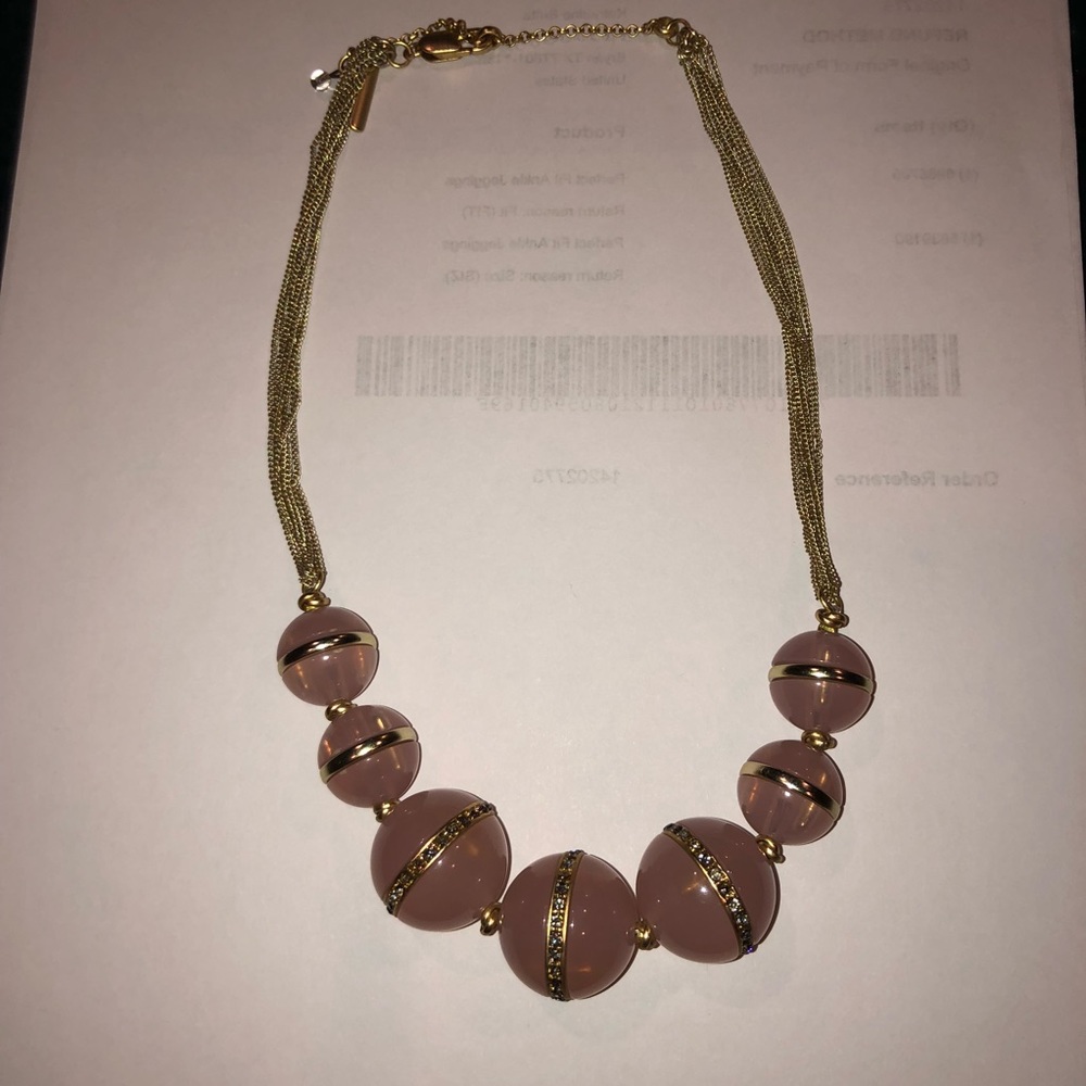 Kenneth Cole pink bauble Necklace